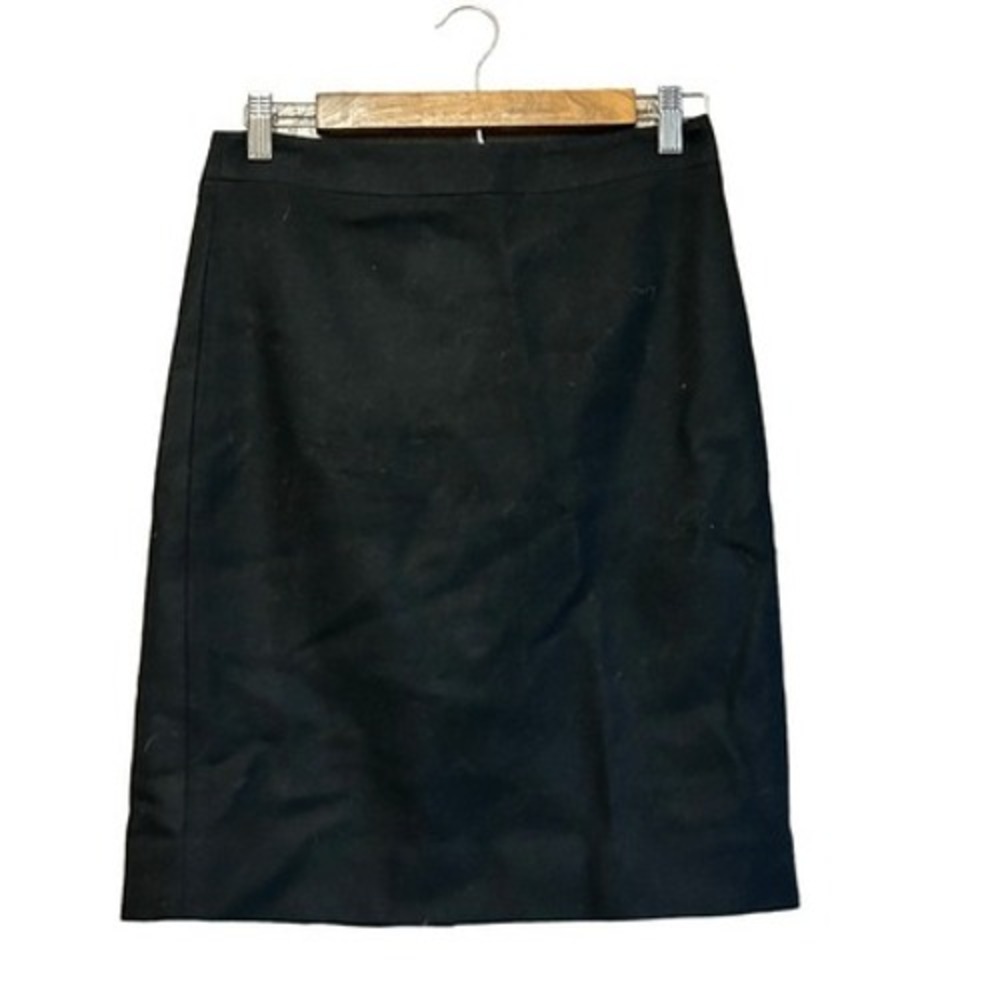 J. Crew The Pencil Skirt Black Career Office Classic Women's Size 0